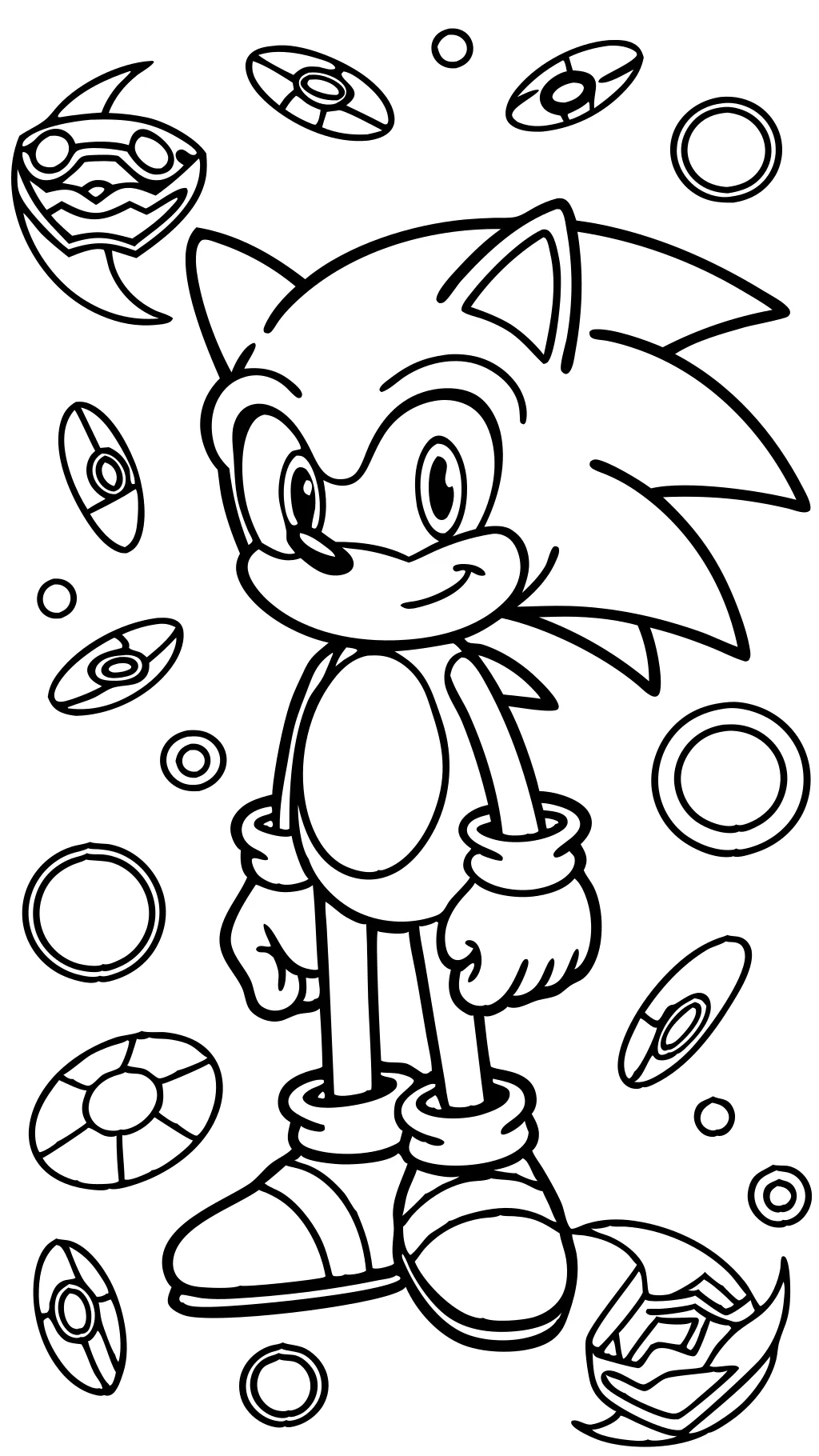 free sonic coloring pages